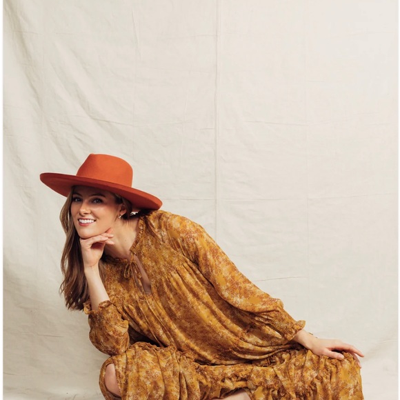 Kodi Dress || Mustard boho maxi dress||women’s boho fall maxi dress - Picture 3 of 4